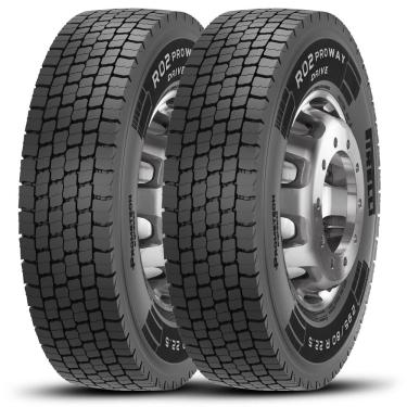 Imagem de Kit 2 Pneu 275/80R22.5 Pirelli 149/146M tl R02 Proway Drive