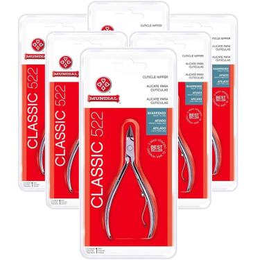Imagem de Kit 6 Alicates Mundial para Cutículas 522 Classic