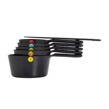 Imagem de Conjunto De 5 Xícaras Medidoras Oxo Preto
