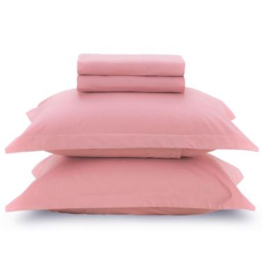 Imagem de Jogo De Cama Casal 180 Fios Karsten Liss Rosa
