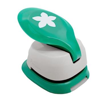 Imagem de Toke e Crie Furador Jumbo Alavanca (EVA) Flor 5 Pontas, Verde e Off-White