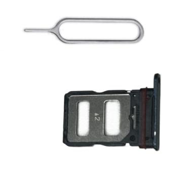 Imagem de zhxchzhi Bandeja de cartão SIM OEM Suporte de bandeja de cartão SD solt+pin compatível com Infinix Note 40 pro X6850 peças pretas