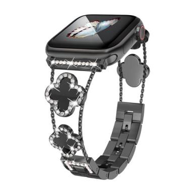 Imagem de Relógio Band Musk-mskr Diamond Metal para Apple Watch Series