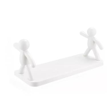 Imagem de KIT 2 Suporte De Banheiro Prateleira Banheiro Organizador Porta Shampoo Adesivo Plástico Para Cozinhas(1 Prateleira)