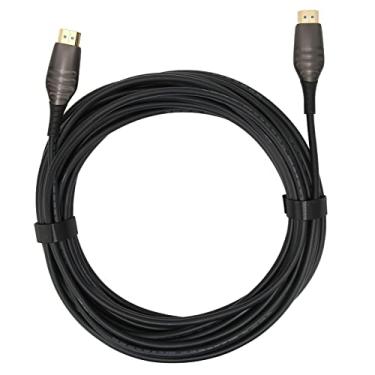 Imagem de Cabo HDMI 8K, cabo HDMI 2.1 de fibra óptica atualizado, 48 Gbps ultra alto, 8K a 60 Hz, cabo de alta velocidade 48 Gbps, cabo AM para AM para PS5, TV, projetor (20 m)