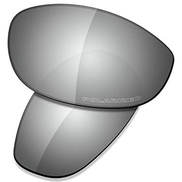 Imagem de SAUCER Lentes de reposição premium para óculos de sol Oakley Monster Dog High Defense – Metal cromado polarizado