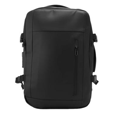 Imagem de Mochila a Vácuo Com Bomba de Trava Anti -roubo de Trava Expansível Compressão de Compressão de Laptop Mochila Seca e Molhada Separação para Homens Homens Splashproof