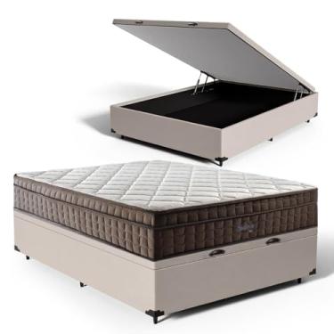 Imagem de Cama Box Baú com Colchão de Espuma D70 Pillow In Ultra Dream Anjos Casal 138cm