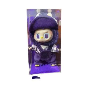 Imagem de Roxo Reino 17cm Labubu Monstro Caixa Cega Esmalte Rosto Chaveiro Milão