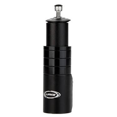Imagem de Wake Extensor de haste para bicicleta com elevação de haste de garfo e guidão de bicicleta Adaptador de cabeça para cima adequado para mountain bike, bicicleta de estrada, MTB, BMX, Fixie (liga de alumínio, ajustável, preto)