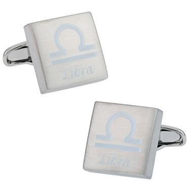 Imagem de Abotoaduras de horóscopo de lítio com caixa de apresentação Cuff-Daddy