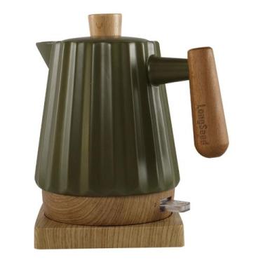 Imagem de Chaleira Elétrica De Porcelana Lines 220v 1,5L Cabo Madeira - Tuut