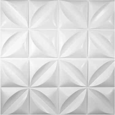 Imagem de Kit 5m² revestimento 3d de parede modelo petalas placa 50x50 - LU JPDE