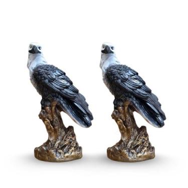 Imagem de Kit 2 Águia Gavião Realista Afasta Pombo 22 Cm Envio Imediato AVB DECO