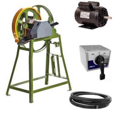 Imagem de Moenda Engenho de Cana B120 Alto Inox com Motor e Chave Reversora 30a 