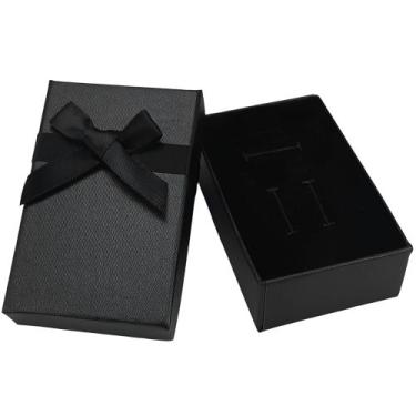 Imagem de 6 Estojos de Papel para Joias (brinco) - Rei dos Estojos, Preto