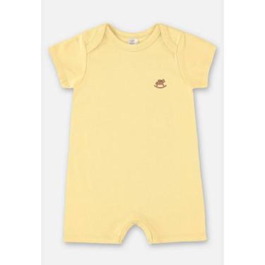 Imagem de Macaquinho Unissex Essentials Básico para Bebê Up Baby, Amarelo, PR