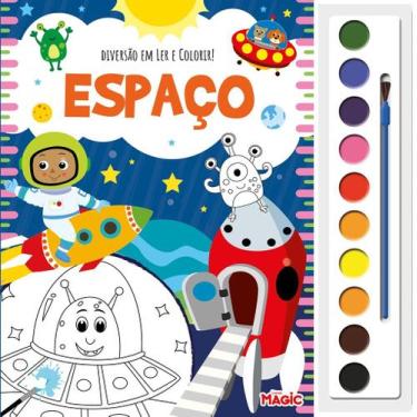 Imagem de Livro - Diversão em Ler e Colorir - Espaço