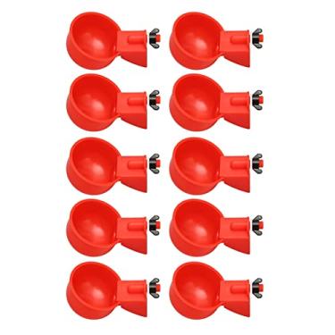 Imagem de Aguarda de Frango, Picadas de 10pcs de Capoeira de Capoeira a água de Galinha Xícaras de água de Frango Automáticos Copos de Aves de Aves para Pato, Garotas, Ganso, Peru, Coelho e Pássaro