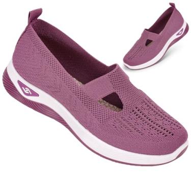 Imagem de Respirável Suporte de Arco Sapatos de Caminhada Confortável Respirável, Tenis Ortopedico Confort, Tênis de Caminhada Rtopédico