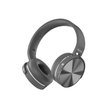 Imagem de Fones de ouvido Bluetooth sobre os fones de ouvido sem fio da cabeça da orelha com jogador de fone de ouvido de microfone dobrável para telefone,Grey