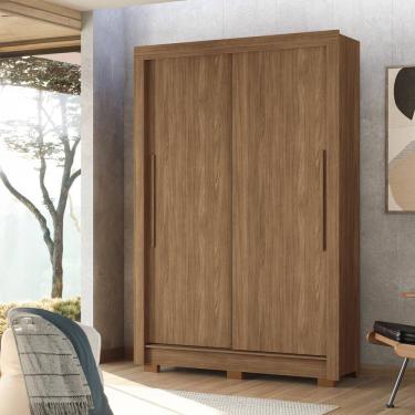 Imagem de Guarda-Roupa Solteiro Santos Andirá Lapa com 2 Portas, 2 Gavetas e 3 Prateleiras – 140cm de largura