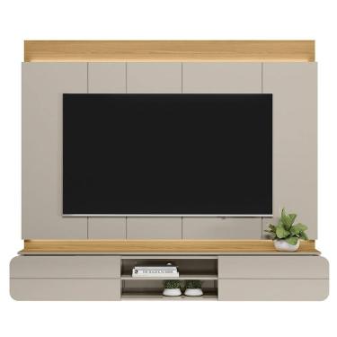 Imagem de Painel Home Vila Real TV até 75" Cor Tauari e Off White Com 200x173-EdeCasaMoveis