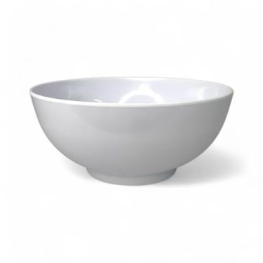 Imagem de Tigela Bowl Redonda Melamina Branca 15x6,5cm Versátil 650mL