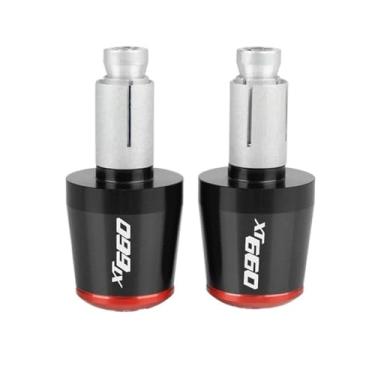 Imagem de Extremidades das manoplas do guidão da motocicleta, tampas das extremidades dos manoplas, acessórios deslizantes de peso para XT660 X XT660X 2004-2017 2005 2006 2007 2008 2009 2010