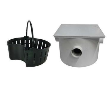 Imagem de Caixa de Gordura Quadrada 250x180x75x50mm com Cesto - PVC Rígido - Pla