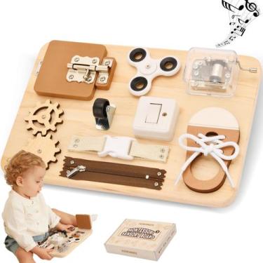 Imagem de Batata Montessori Busy Board para crianças de 1 a 4 anos - Potatomato
