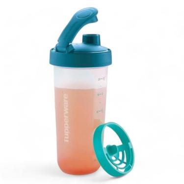 Imagem de Shaker Blender Tupperware Quick Shake 600 ml azul azul-petróleo