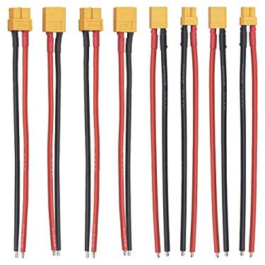 Imagem de 8Pcs ShareGoo 5.9" XT30 Plug & XT60 XT-60 Plug Male Female Connector Adapter with 14AWG Cable for RC Car FPV Lipo Battery ESC Charger