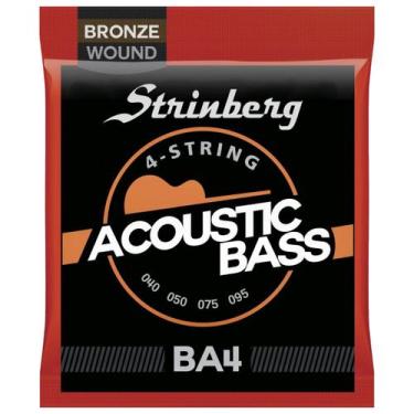 Imagem de Encordoamento Para Baixolão Baixo Acústico 4 Cordas 040 Strinberg Ba4