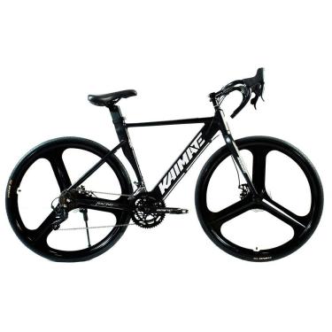 Imagem de Bicicleta Speed Aro 700 Bike 16V AeroEdge Roda Liga de Alumínio Magnésio Freio a Disco Quadro Alumínio Resistente Leve Cor Preto - WCT FITNESS
