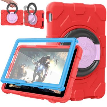 Imagem de Capa para tablet infantil de 10 polegadas (apenas para tablets de 13/11ª geração, 2023/2021) não serve para tablets iPad Sony, SHREBORN capa leve à prova de choque para tablets de 10 polegadas com