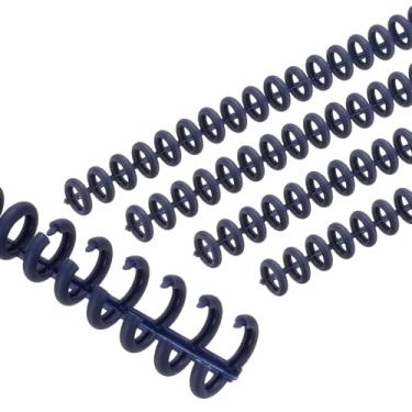 Imagem de PATIKIL Anel de encadernação espiral de 8,5 mm (0,3"), 10 peças, 30 anéis, capacidade para 25 folhas, pente de encadernação para encadernação de folhas de papel, caderno, calendário de fotos, álbum