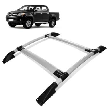 Imagem de Rack De Teto Bagageiro Hilux 2005 a 2015 Tubolar Prata - Track