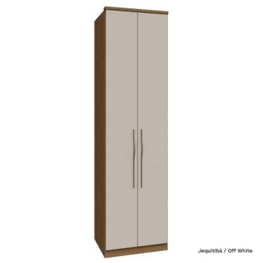 Imagem de Guarda Roupa Modulado 02 Portas com Prateleiras 245cm Altura Setiba - 