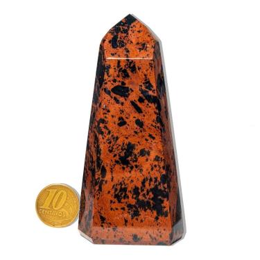 Imagem de Ponta Obsidiana Mahogany Natural 100 a 200g 7 a 14cm Tipo A