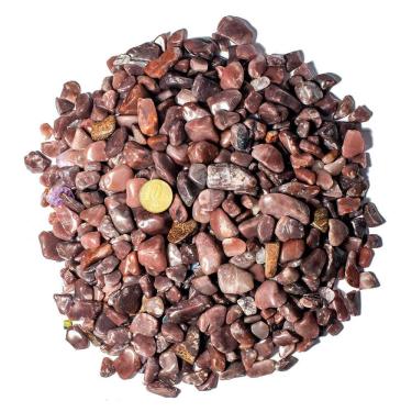 Imagem de 1 kg Aragonita Roxa Rolado Pedra Natural PP 5 a 10mm Tipo B