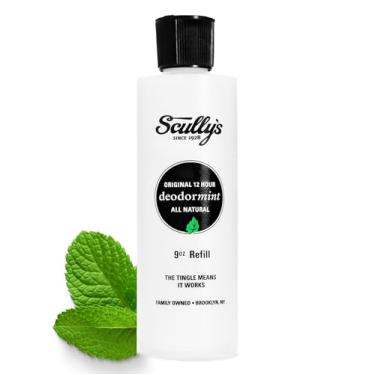 Imagem de Desodorante natural Scully's Refill Desodorante natural para mulheres, homens, seguro para crianças, forte, proteção de 12 horas, sem manchas, sem parabenos, sem alumínio, não irritante, 255 g
