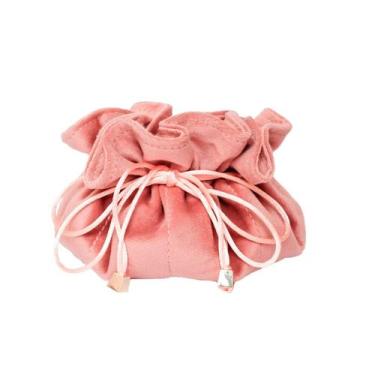 Imagem de Porta-joias bolsinha piuka suede rose