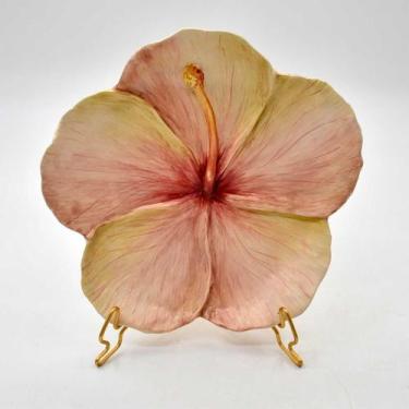 Imagem de Petisqueira Cerâmica Zanatta Flor de Hibisco 20cm Artesanal - Zanatta 