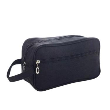 Imagem de Bolsa Necessaire Estojo Organizadora De Objetos Maquiagem Cosméticos Multifuncional Portátil Impermeável Preto