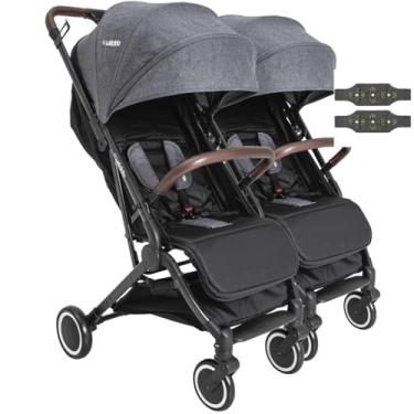 Imagem de Carrinho para Gemeos Duplo Compacto Kiddo Sprint II Grafite