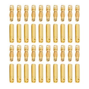 Imagem de 20 Pairs2.0-6.0mm Banana Plug Bullet Connector Adapter (20Pairs 4.0mm)