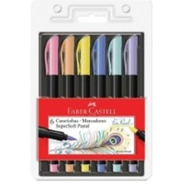 Imagem de Caneta hidr faber supersoft brush 06 cores - GRUPO FABER CASTELL(3)