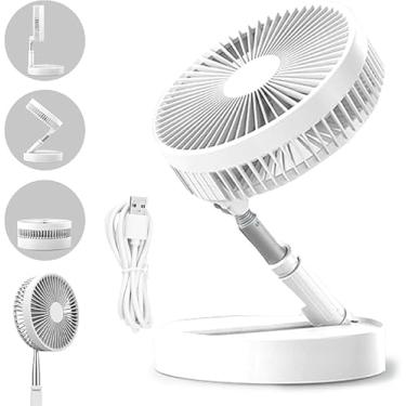 Imagem de Ventilador Portátil Silencioso Dobrável 7200mah Retrátil