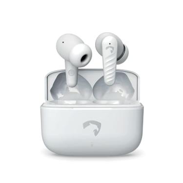 Imagem de AMET Fones de Ouvido Bluetooth Sound Pro Cancelamento de Ruído ENC Dual Sync, 24H de Bateria Tecnologia EarComfy Resistente ao Suor Ideal para Reuniões e Treinos Estojo de Carregamento Rápido, Branco